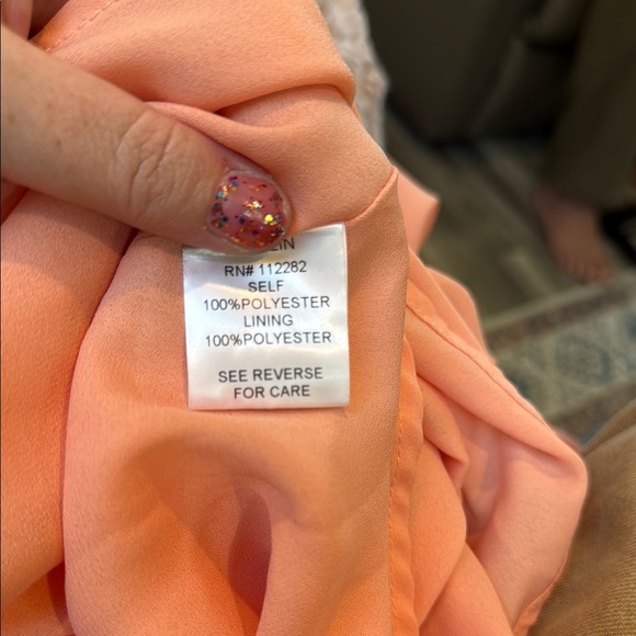 Greylin Pink Ruched Tie Front Sundress - Picture 6 of 7